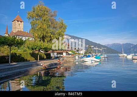 Schloss Spiez Stockfoto