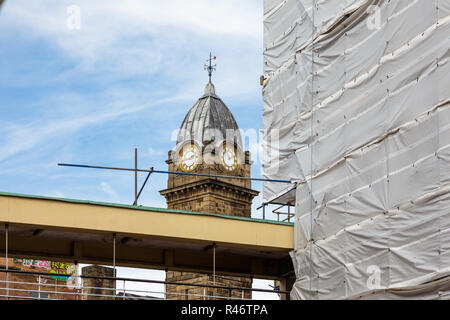 Abriss des Schlosses Markt, Exchange Street, Sheffield, Vereinigtes Königreich Stockfoto