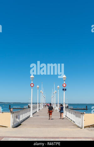 Arcachon (Frankreich), der Anlegestelle Thiers Stockfoto