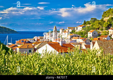 Stadt Vis Architektur und Natur Stockfoto