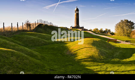 Crich stehen. Denkmal des Sherwood Förster Regiment, Derbyshire, England (5) Stockfoto