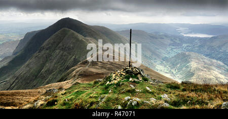 Kranke Bell aus dem Grat der Kentmere Runde, Cumbria, England. Stockfoto