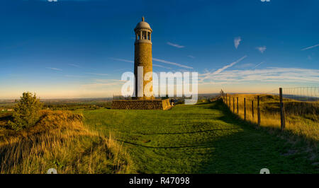 Das Denkmal für die Sherwood Förster Regiment (crich Crich stehen) in der Nähe von Matlock, Derbyshire, England. (2) Stockfoto