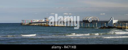 Blick auf den Pier von kellenhusen, schleswig-holstein Stockfoto