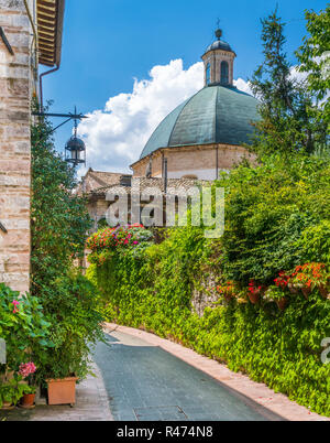 Ein malerischer Anblick in Assisi. Provinz Perugia, Umbrien, Italien. Stockfoto