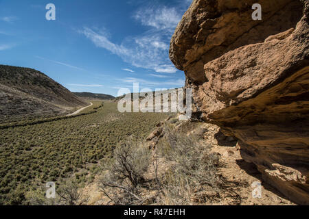 Inter-berg Becken Big sagebrush Shrubland in Rio Blanco County, Colorado, USA. Stockfoto