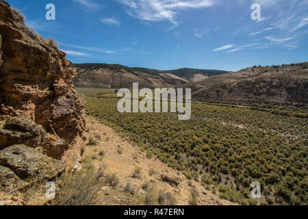 Inter-berg Becken Big sagebrush Shrubland in Rio Blanco County, Colorado, USA. Stockfoto