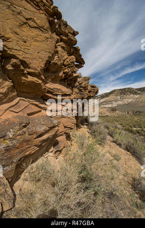 Inter-berg Becken Big sagebrush Shrubland in Rio Blanco County, Colorado, USA. Stockfoto