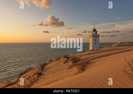 Alten, verlassenen Leuchtturm in Dänemark - Rubjerg Knude Stockfoto