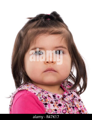 Toddler mit mandelförmigen Augen im Hochformat Stockfoto