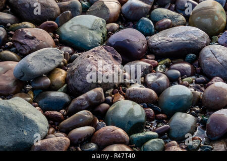 Kiesel, St. Martins, New Brunswick, Kanada Stockfoto