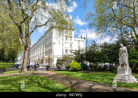 Statue von William Huskisson (britische Staatsmann), Pimlico Gärten, Pimlico, Westminster, London, England, Vereinigtes Königreich Stockfoto