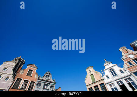 Fassade aus dem 18. Jahrhundert bauten in Mechelen, Belgien. Stockfoto