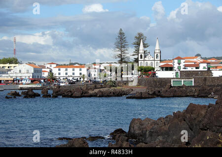 Hafen Stadt Madalena pico auf den Azoren, Portugal Stockfoto