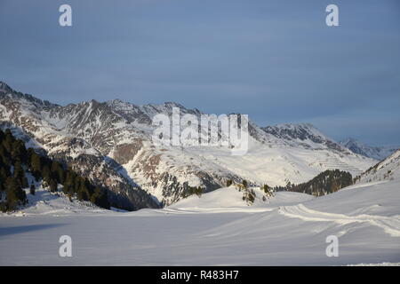 Stallersattel, 15, obersee, st. Jakob, See, Eis, Wintersport, Langlaufen Stockfoto