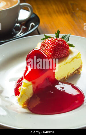 Erdbeerkuchen Stockfoto