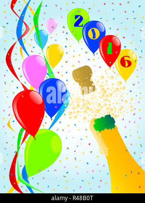 Champagner Party 2016 Stockfoto