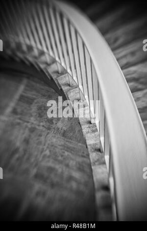 Lensbaby Foto von hängenden Treppe Stockfoto