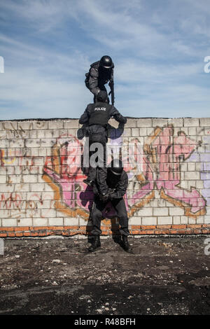 Spec Ops Polizei SWAT Stockfoto