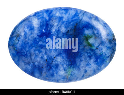 Oval Lapislazuli (lasurit) mineralische Edelstein Stockfoto