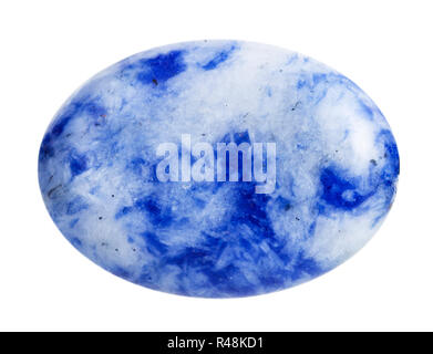 Cabochon aus blauem Lapis Lazuli mineral Edelstein Stockfoto