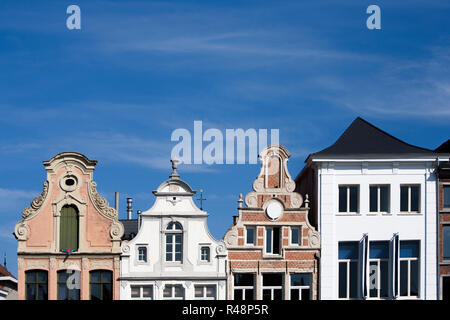 Fassade aus dem 18. Jahrhundert bauten in Mechelen, Belgien. Stockfoto