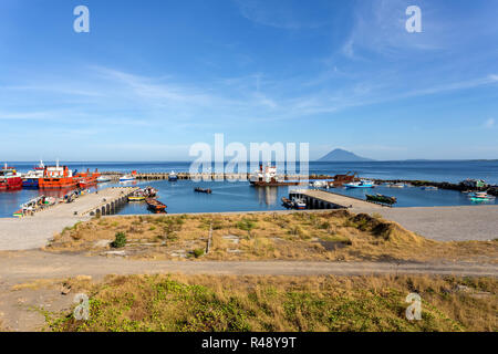 Hafen in Kota Stadt Manado, Indonesien Stockfoto