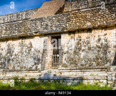 Ek Balam Maya archäologische Stätte. Alten Maya Pyramiden und Ruinen, Halbinsel Yucatan, Mexiko. Stockfoto