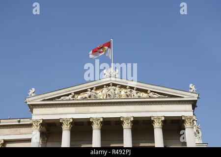 Â Parlament Wien, Parlament, Parlament, Wien, dr.-karl-Renner-Ring, Ring Road, griechisch-römischen, Sitz der Regierung Stockfoto