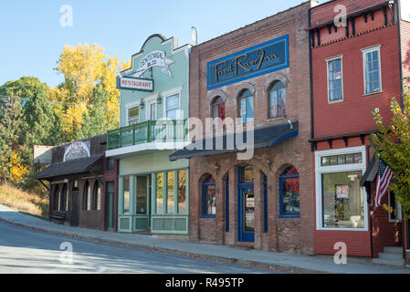 Downtown Priester River, Idaho. Stockfoto