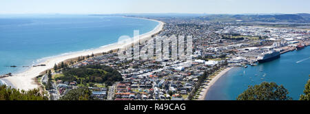 Mount Maunganui Panorama Stockfoto