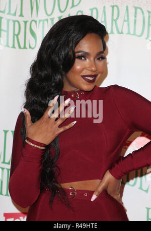 Hollywood, Ca. 25 Nov, 2018. Ashanti, an der 87. jährlichen Hollywood Christmas Parade am Hollywood Blvd. in Hollywood, Kalifornien am November 25, 2018, Quelle: Faye Sadou/Medien Punch/Alamy leben Nachrichten Stockfoto