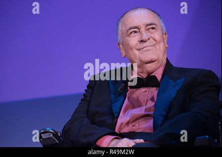 Datei Bilder. Italien. Gian Mattia D'Alberto/lapresse 07-09-2013 Venezia spettacolo 70 ma Mostra Internazionale d'Arte cinematografica premiazioni Venezia 70 nella: Bernardo Bertolucci Gian Mattia D'Alberto/lapresse 07-09-2013 Venezia 70. Filmfestival von Venedig Venedig 70 Auszeichnungen in der Foto: Bernardo Bertolucci der italienische Regisseur Bernardo Bertolucci stirbt im Alter von 77, Italien. Credit: LaPresse/Alamy leben Nachrichten Stockfoto