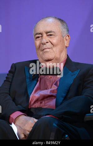 Datei Bilder. Italien. Gian Mattia D'Alberto/lapresse 07-09-2013 Venezia spettacolo 70 ma Mostra Internazionale d'Arte cinematografica premiazioni Venezia 70 nella: Bernardo Bertolucci Gian Mattia D'Alberto/lapresse 07-09-2013 Venezia 70. Filmfestival von Venedig Venedig 70 Auszeichnungen in der Foto: Bernardo Bertolucci der italienische Regisseur Bernardo Bertolucci stirbt im Alter von 77, Italien. Credit: LaPresse/Alamy leben Nachrichten Stockfoto