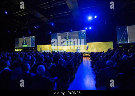 Foto LaPresse - Andrea Panegrossi 26/11/2018 - Roma, Italia. POLITICA EUR, La Nuvola. Convegno dei sindaci Italiani organizzato da Poste Italiane Il Presidente dell'ANCI Antonio De Caro Foto Andrea Panegrossi LaPresse - 26/10/2018 - Rom, Italien EUR, La Nuvola. Konferenz der italienischen Bürgermeister organisiert von Poste Italiane Stockfoto