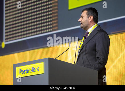 Foto LaPresse - Andrea Panegrossi 26/11/2018 - Roma, Italia. POLITICA EUR, La Nuvola. Convegno dei sindaci Italiani organizzato da Poste Italiane Il Presidente dell'ANCI Antonio De Caro Foto Andrea Panegrossi LaPresse - 26/10/2018 - Rom, Italien EUR, La Nuvola. Konferenz der italienischen Bürgermeister organisiert von Poste Italiane Stockfoto