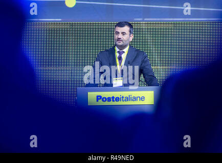 Foto LaPresse - Andrea Panegrossi 26/11/2018 - Roma, Italia. POLITICA EUR, La Nuvola. Convegno dei sindaci Italiani organizzato da Poste Italiane Il Presidente dell'ANCI Antonio De Caro Foto Andrea Panegrossi LaPresse - 26/10/2018 - Rom, Italien EUR, La Nuvola. Konferenz der italienischen Bürgermeister organisiert von Poste Italiane Stockfoto