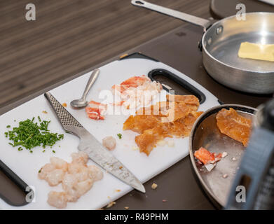 Cullen, Moray, Schottland, Großbritannien. 25 Nov, 2018. Dies ist von der Cullen Skink Wm-Konkurrenz an der Cullen Bay Hotel, Cullen, Moray, Schottland am Sonntag, den 25. November 2018 statt. Per Kreditkarte fotografiert: JASPERIMAGE/Alamy leben Nachrichten Stockfoto