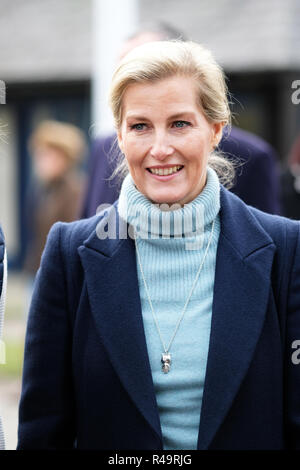 Royal Welsh Showground, Builth Wells, Powys, Wales, UK-Winter Fair - Am Montag, den 26. November 2018 - KÖNIGLICHE HOHEIT der Gräfin von Wessex Besuche der Royal Welsh Winter Fair-Foto Steven Mai/Alamy leben Nachrichten Stockfoto