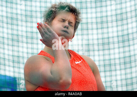 Ostrava, Tschechische Republik. 25. Mai 2015. Anita Wlodarczyk Polens bei einem Hammer Throw im Golden Spike (Zlata Tretra) athletischen Konferenz IAAF in Ostrava, Tschechische Republik, 25. Juni 2015. Credit: Slavek Ruta/ZUMA Draht/Alamy leben Nachrichten Stockfoto