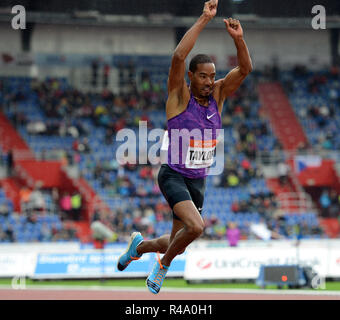 Ostrava, Tschechische Republik. 26. Mai 2015. Christian Taylor von den USA konkurriert Dreisprung Männer im Golden Spike (Zlata Tretra) athletischen Konferenz IAAF in Ostrava, Tschechische Republik, 26. Mai 2015 Credit: Slavek Ruta/ZUMA Draht/Alamy leben Nachrichten Stockfoto