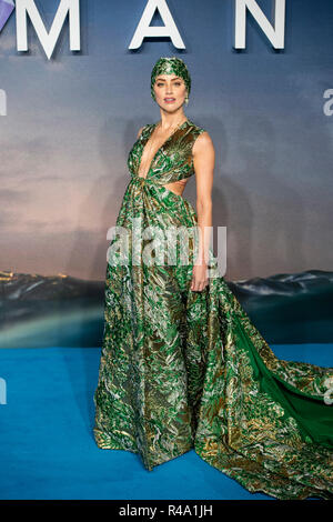 London, Großbritannien. 26. November 2018. Bernstein gehört besucht die Weltpremiere von "aquaman" im Cineworld Leicester Square am 26. November 2018 in London, England Credit: Gary Mitchell, GMP-Media/Alamy leben Nachrichten Stockfoto