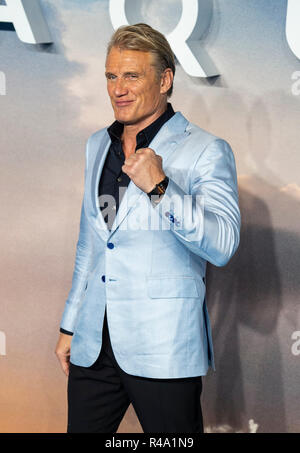 London, Großbritannien. 26. November 2018. Dolph Lundgren besucht die Weltpremiere von "aquaman" im Cineworld Leicester Square am 26. November 2018 in London, England Credit: Gary Mitchell, GMP-Media/Alamy leben Nachrichten Stockfoto