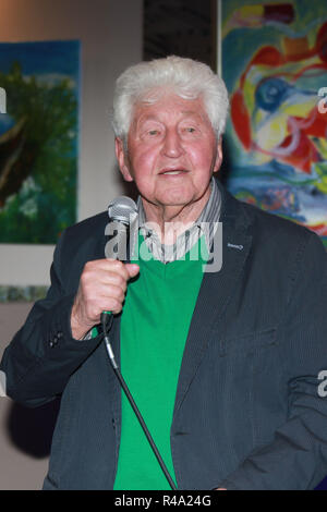 Gotthilf Fischer, Sprechen im Kult Eiscafé, Hamburg, 17.04.2016 Stockfoto