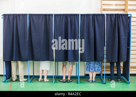 Die Bürger in Stände Stockfoto