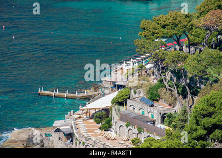 Marina Piccola auf Capri, Italien Stockfoto