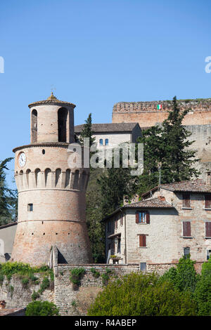 Mittelalterliche Festung, Castrocaro Terme, Emilia Romagna, Italien, Europa Stockfoto