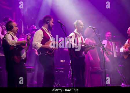 Renzo Arbore und Orchester Italiana im Estival Jazz 2018, Lugano, Schweiz Stockfoto