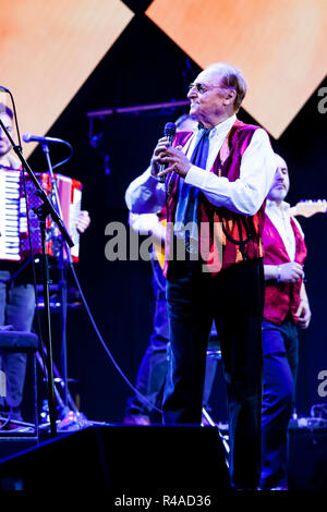 Renzo Arbore und Orchester Italiana im Estival Jazz 2018, Lugano, Schweiz Stockfoto