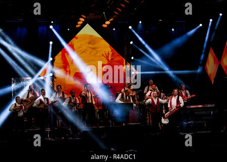 Renzo Arbore und Orchester Italiana im Estival Jazz 2018, Lugano, Schweiz Stockfoto